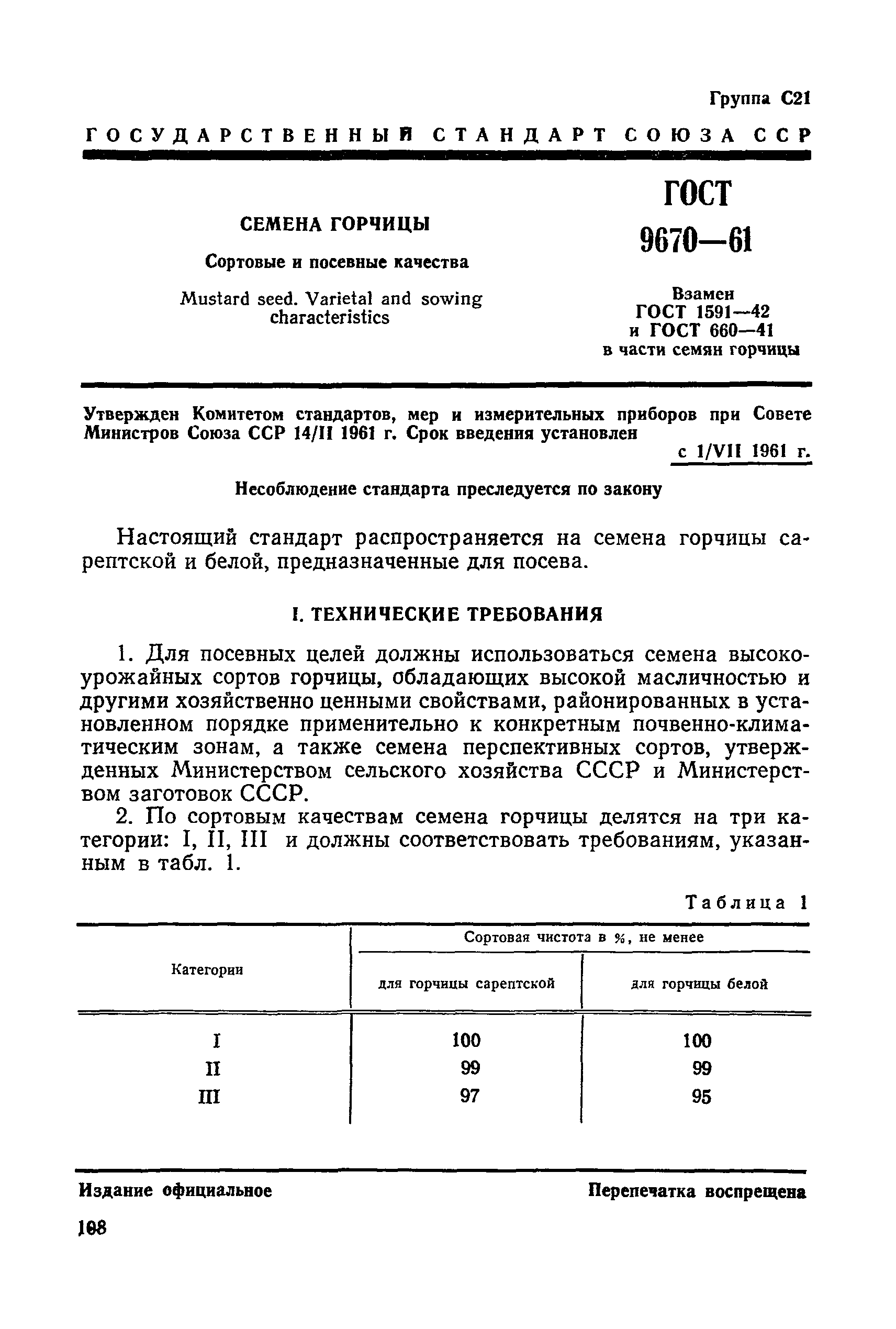 ГОСТ 9670-61