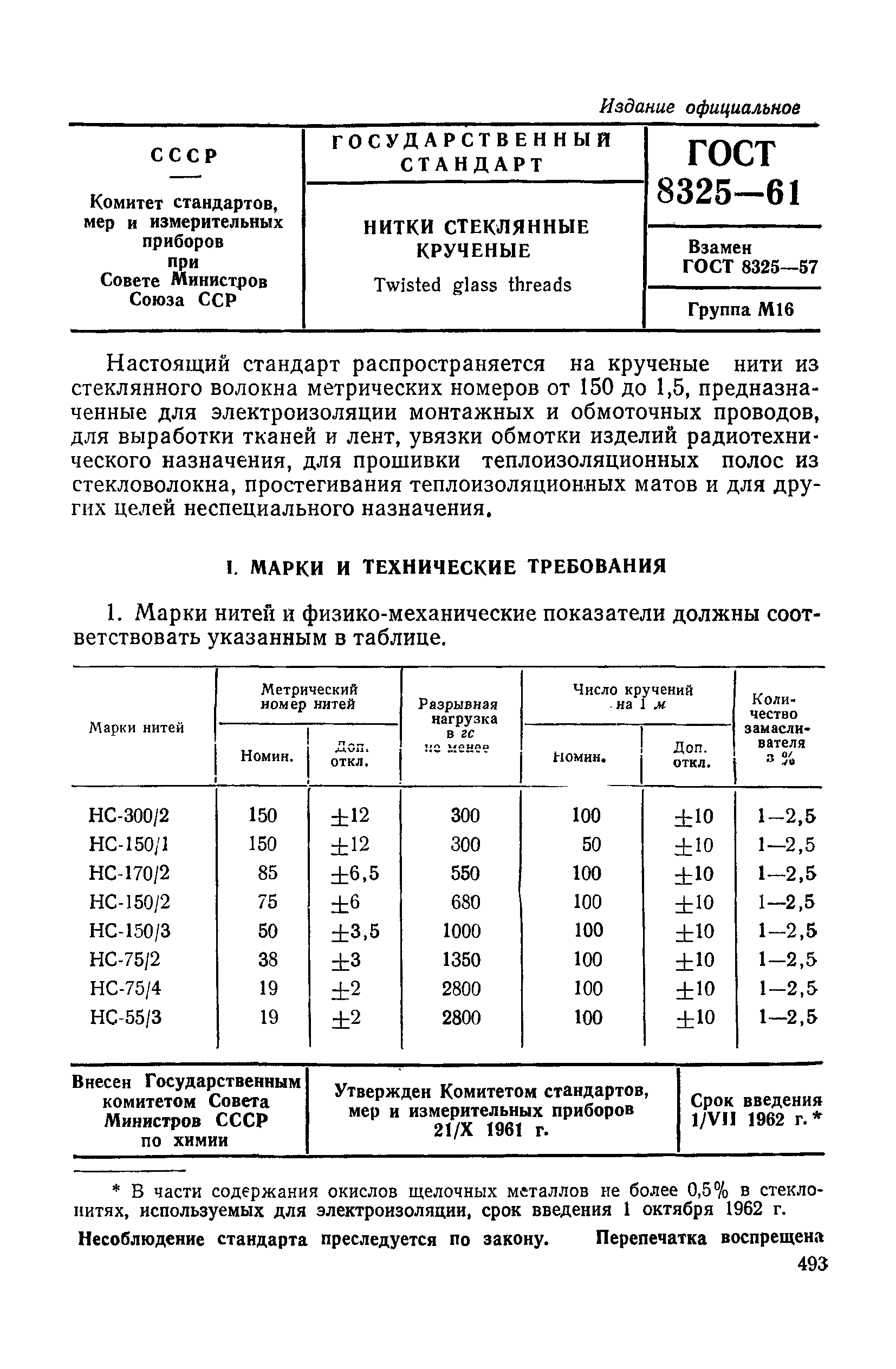 ГОСТ 8325-61