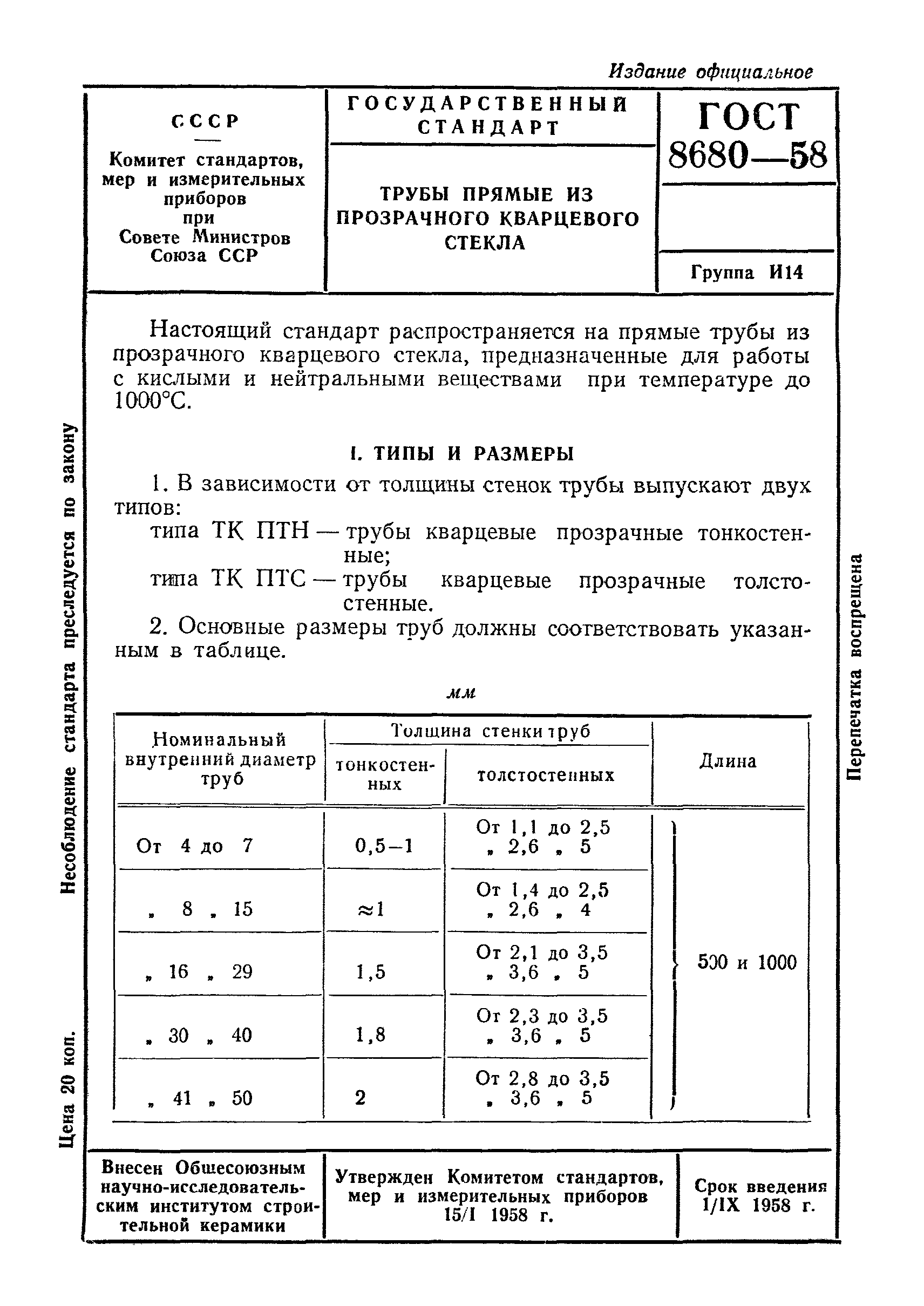 ГОСТ 8680-58