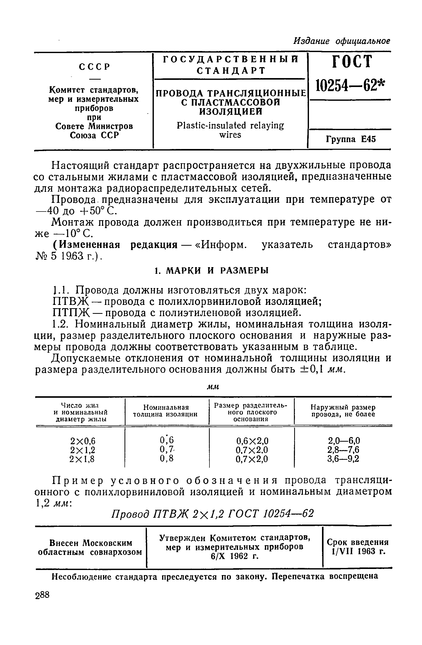 ГОСТ 10254-62