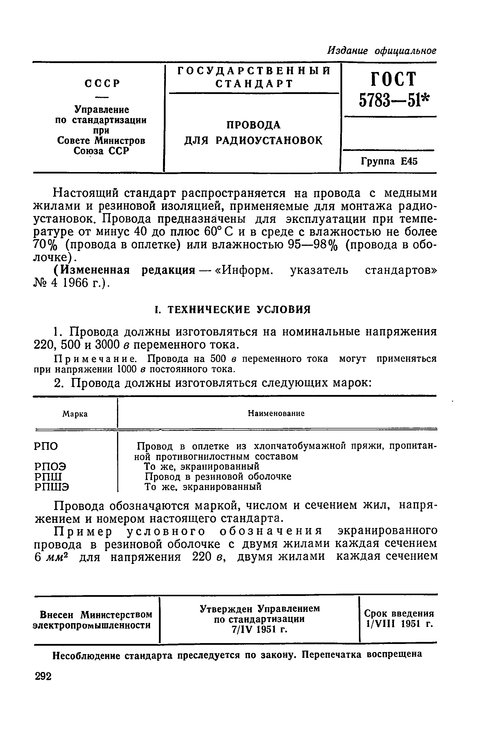 ГОСТ 5783-51