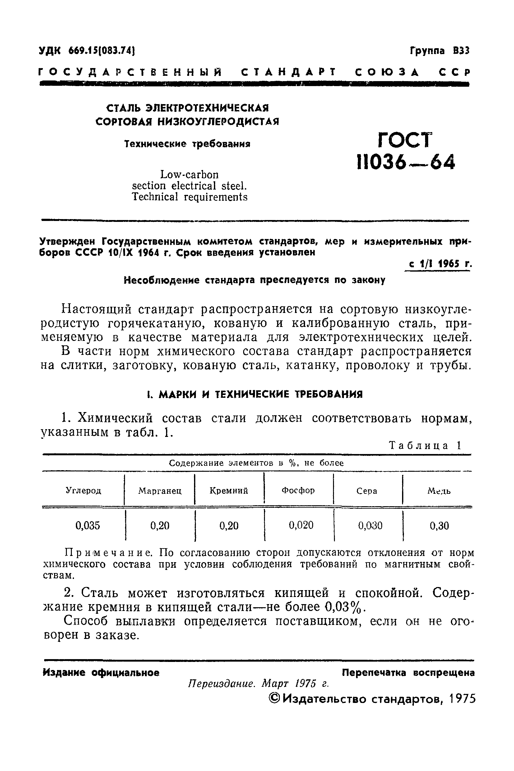 ГОСТ 11036-64