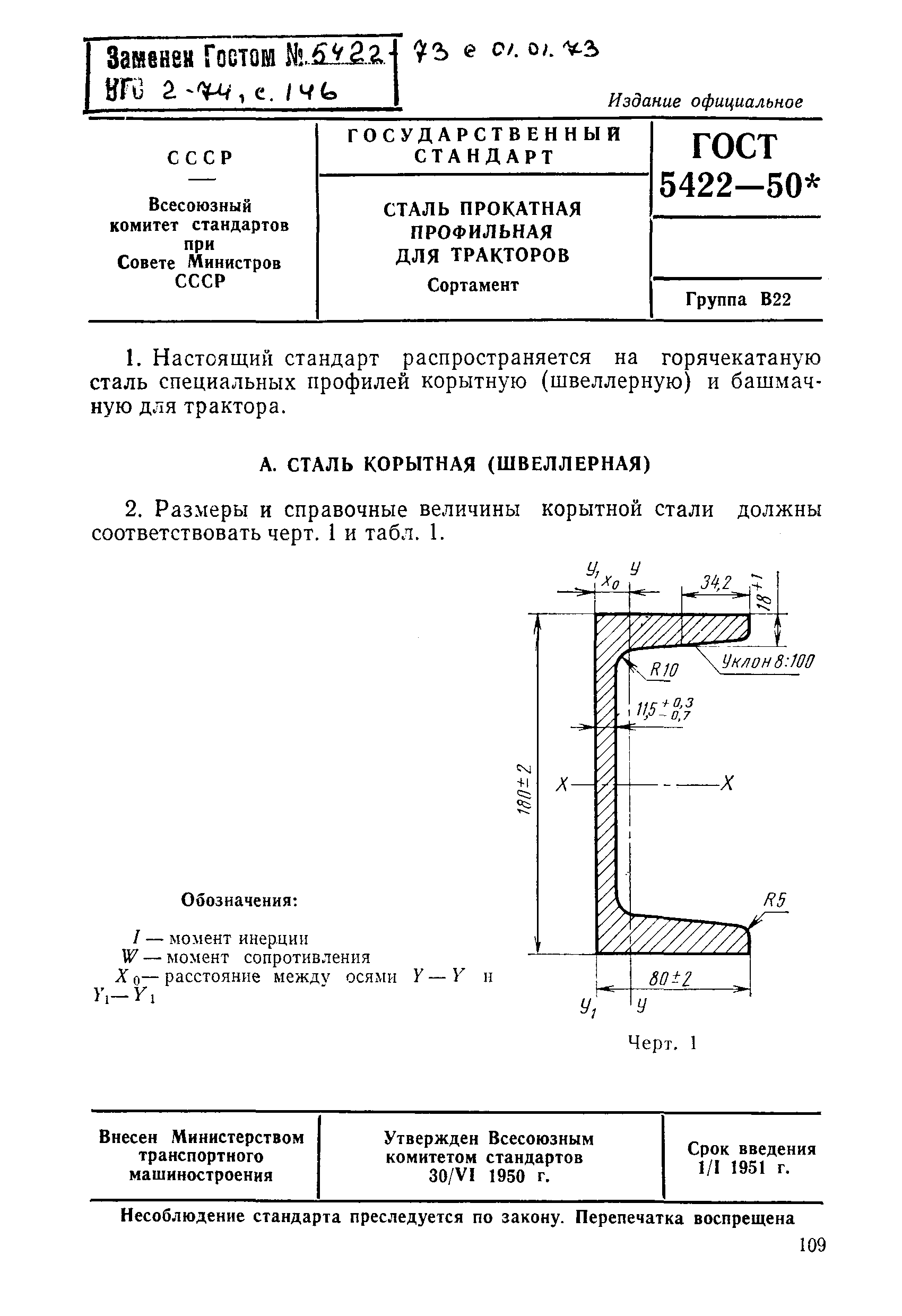 ГОСТ 5422-50