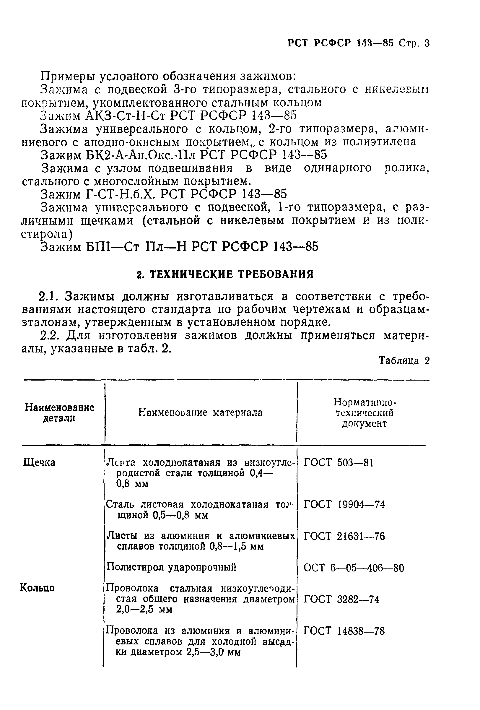 РСТ РСФСР 143-85