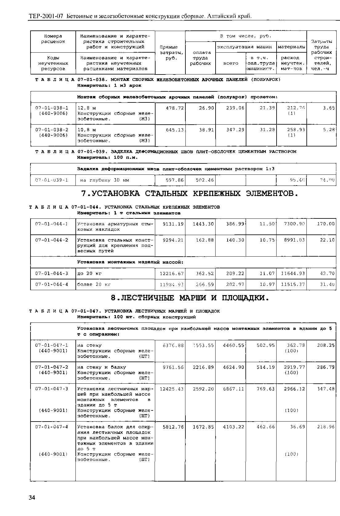 ТЕР Алтайский край 2001-07