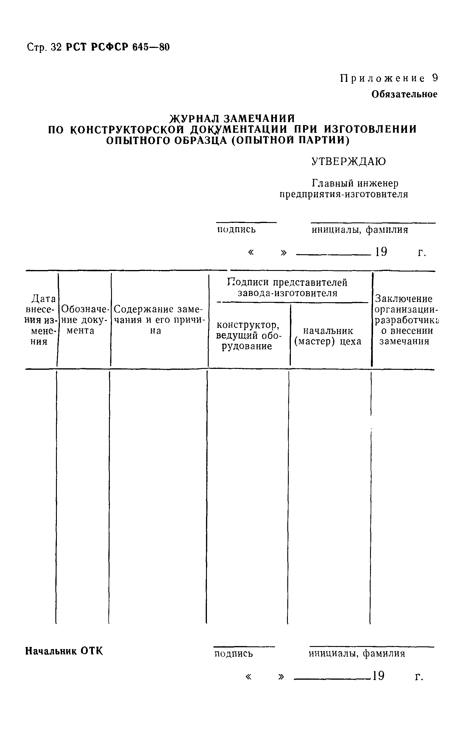 РСТ РСФСР 645-80