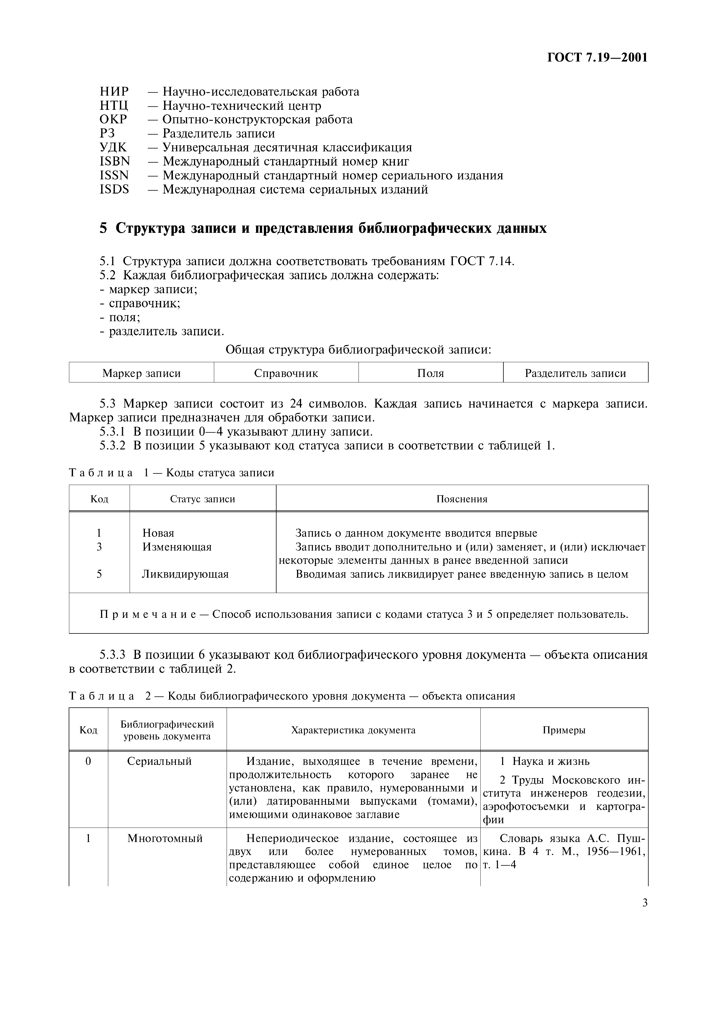 ГОСТ 7.19-2001