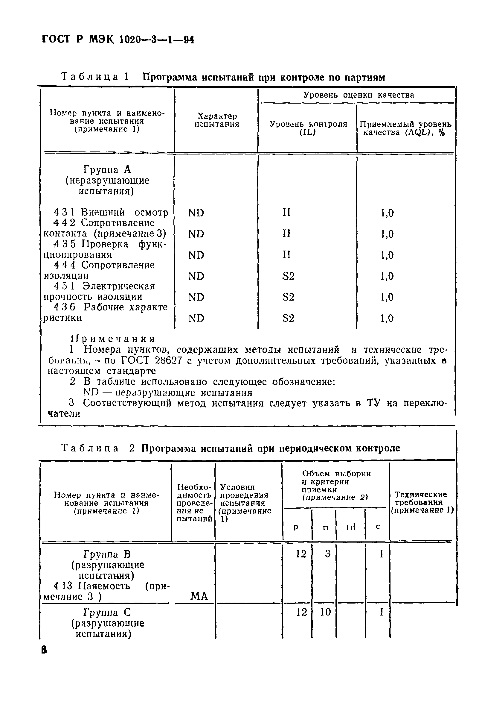 ГОСТ Р МЭК 1020-3-1-94