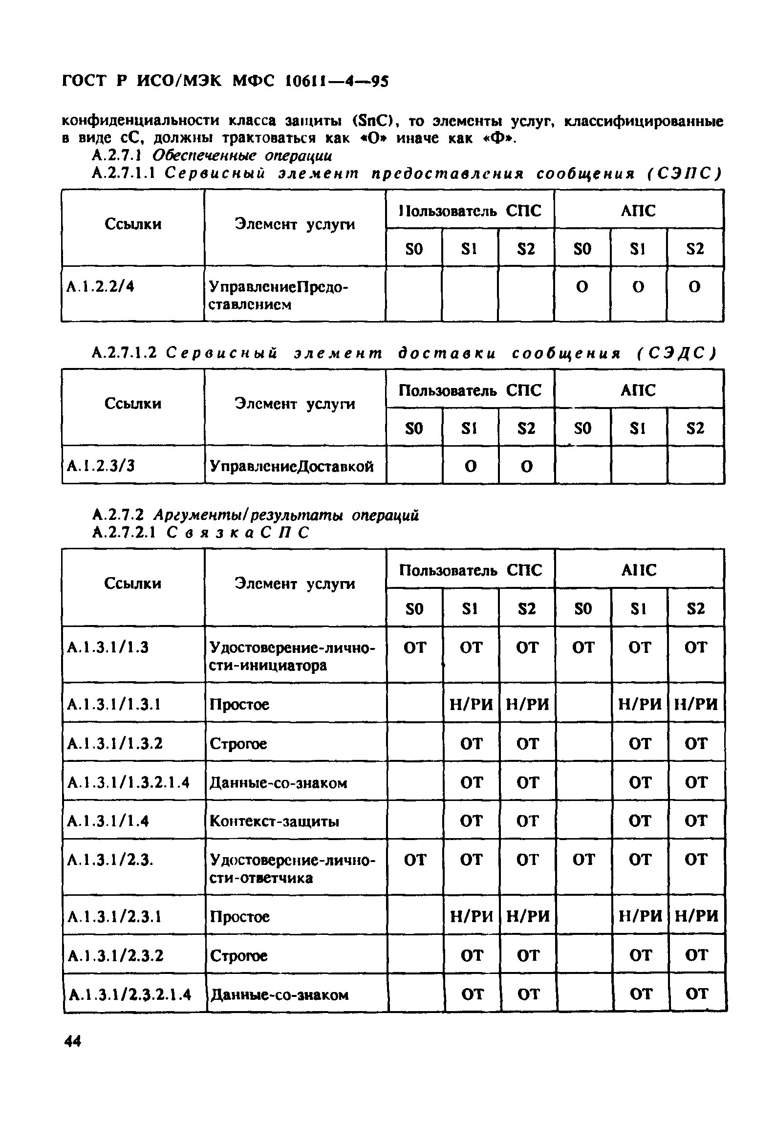 ГОСТ Р ИСО/МЭК МФС 10611-4-95