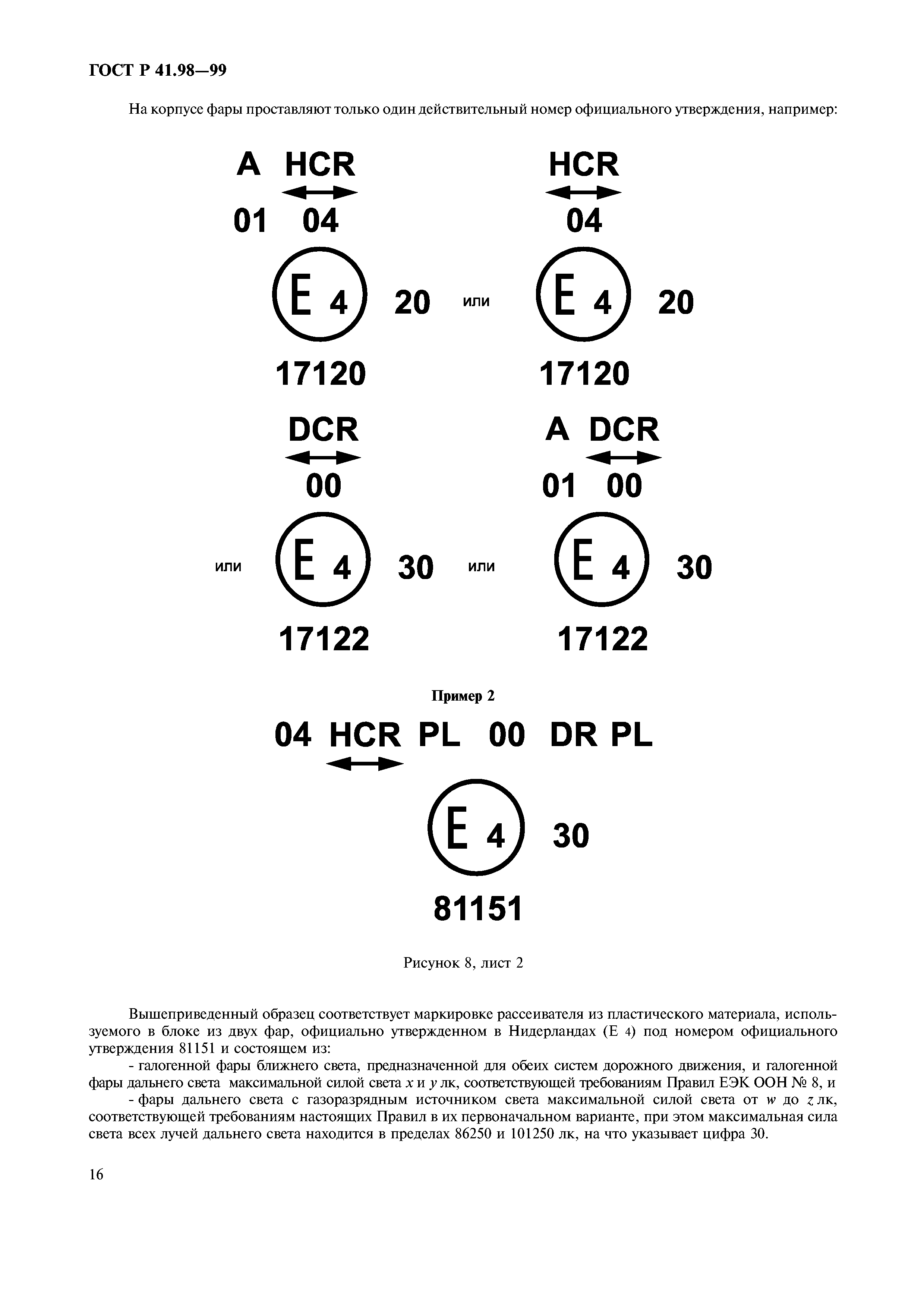 ГОСТ Р 41.98-99