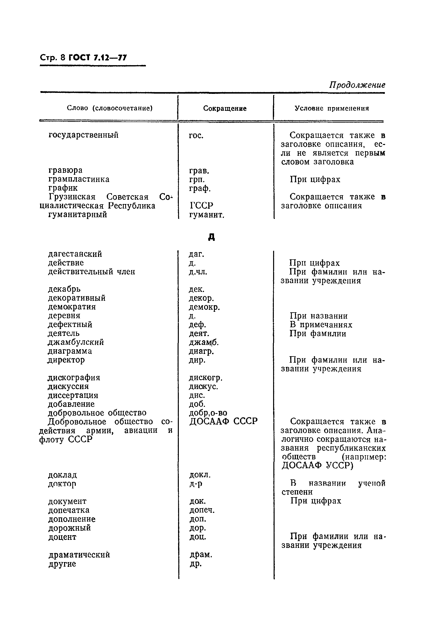 ГОСТ 7.12-77