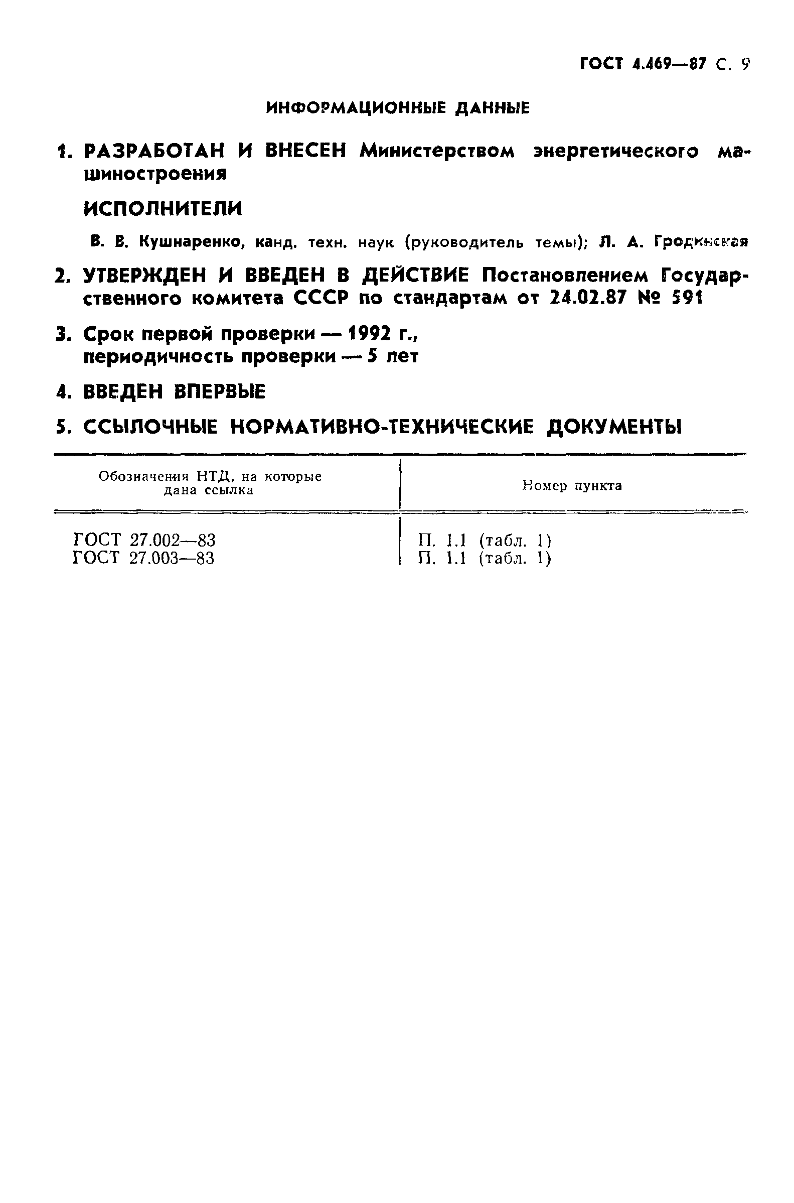 ГОСТ 4.469-87