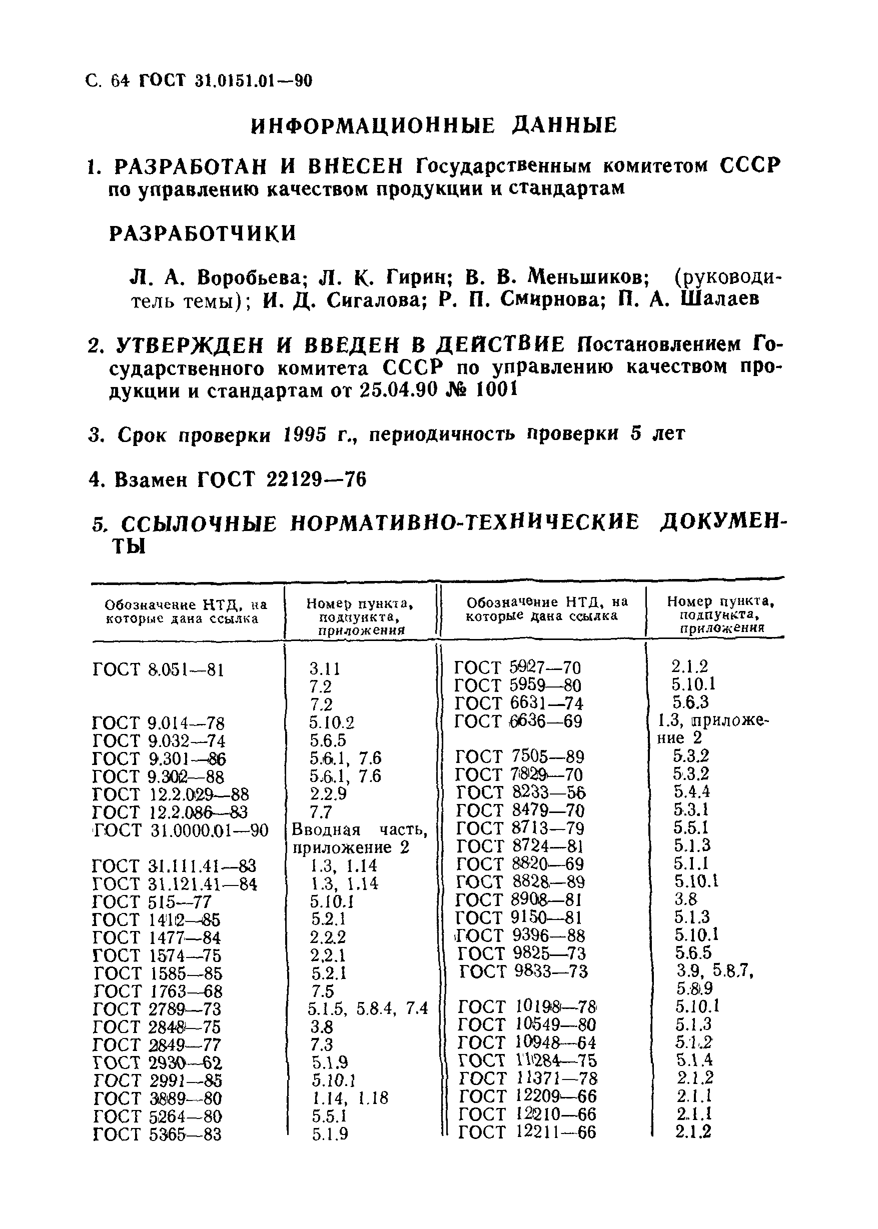 ГОСТ 31.0151.01-90