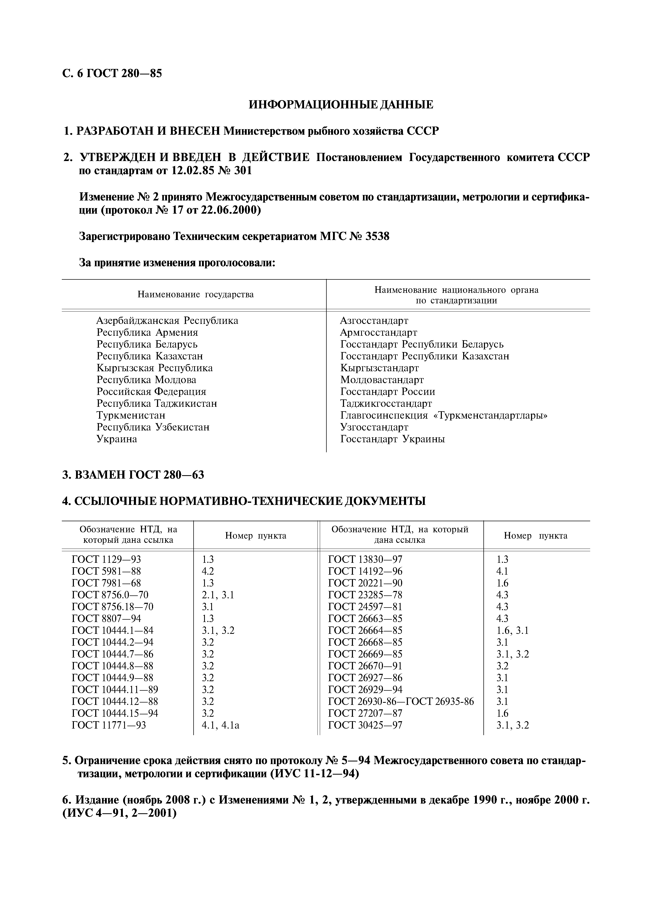 ГОСТ 280-85