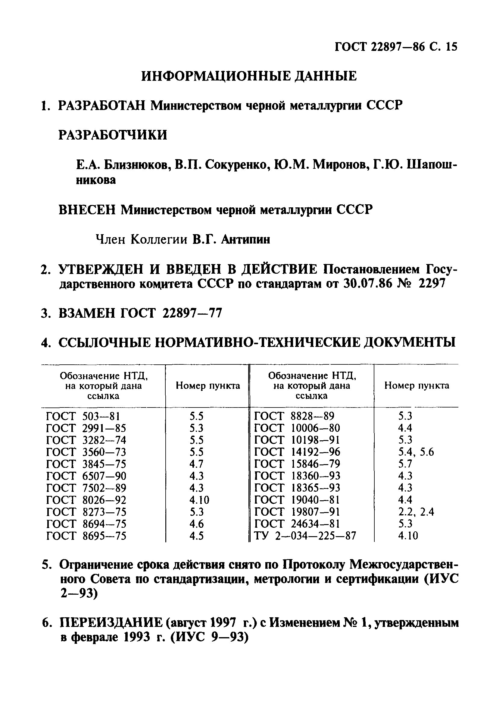 ГОСТ 22897-86