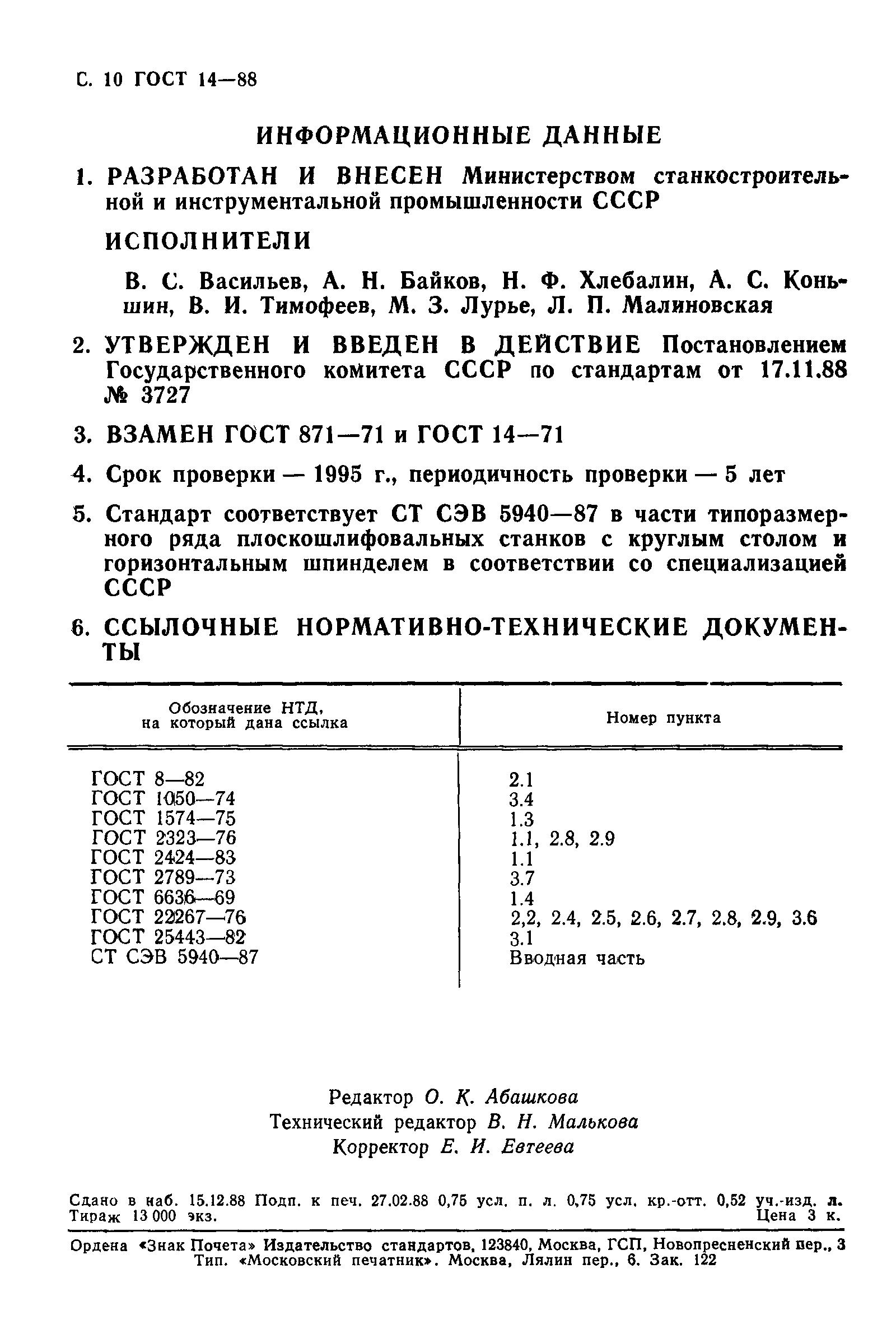 ГОСТ 14-88