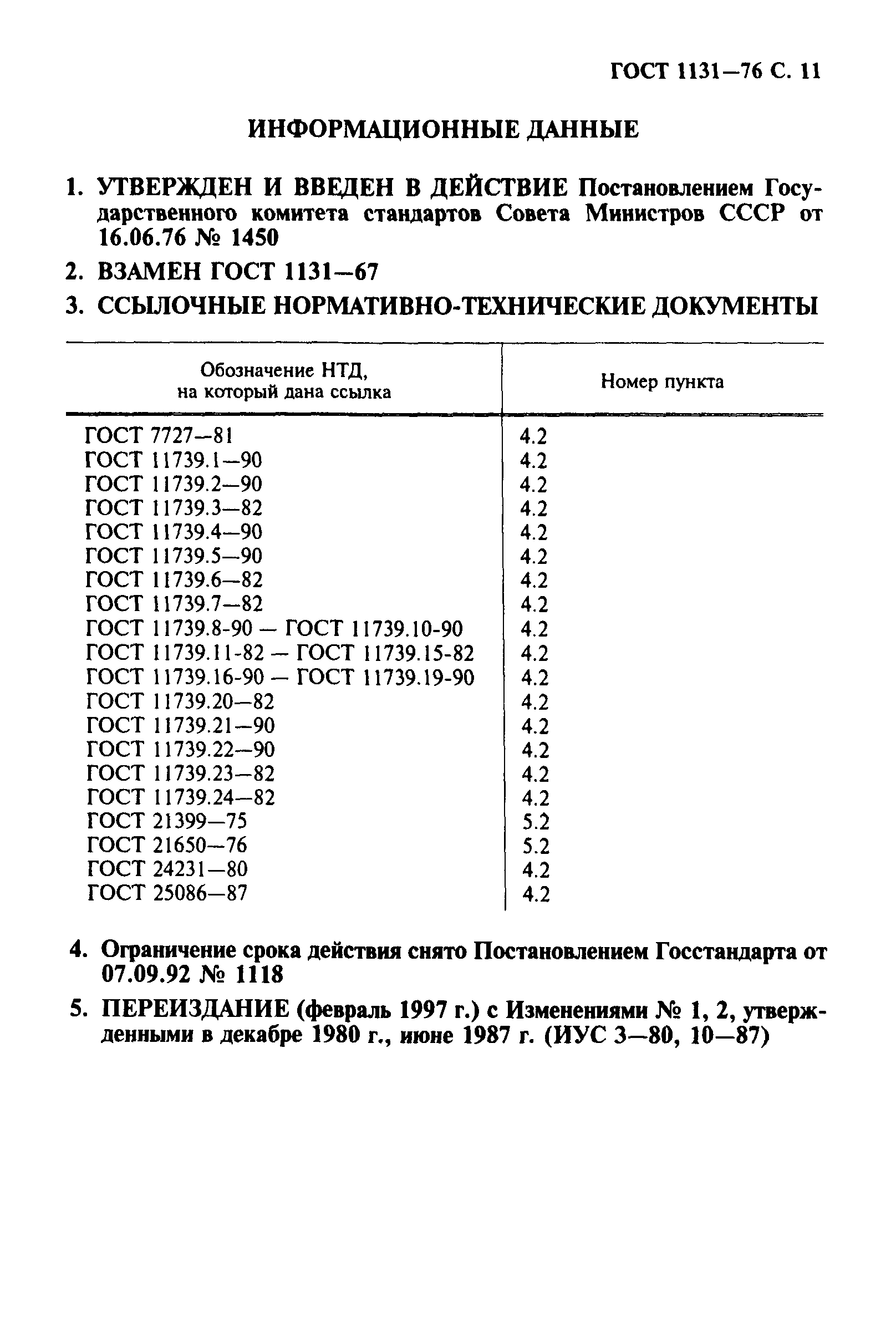 ГОСТ 1131-76