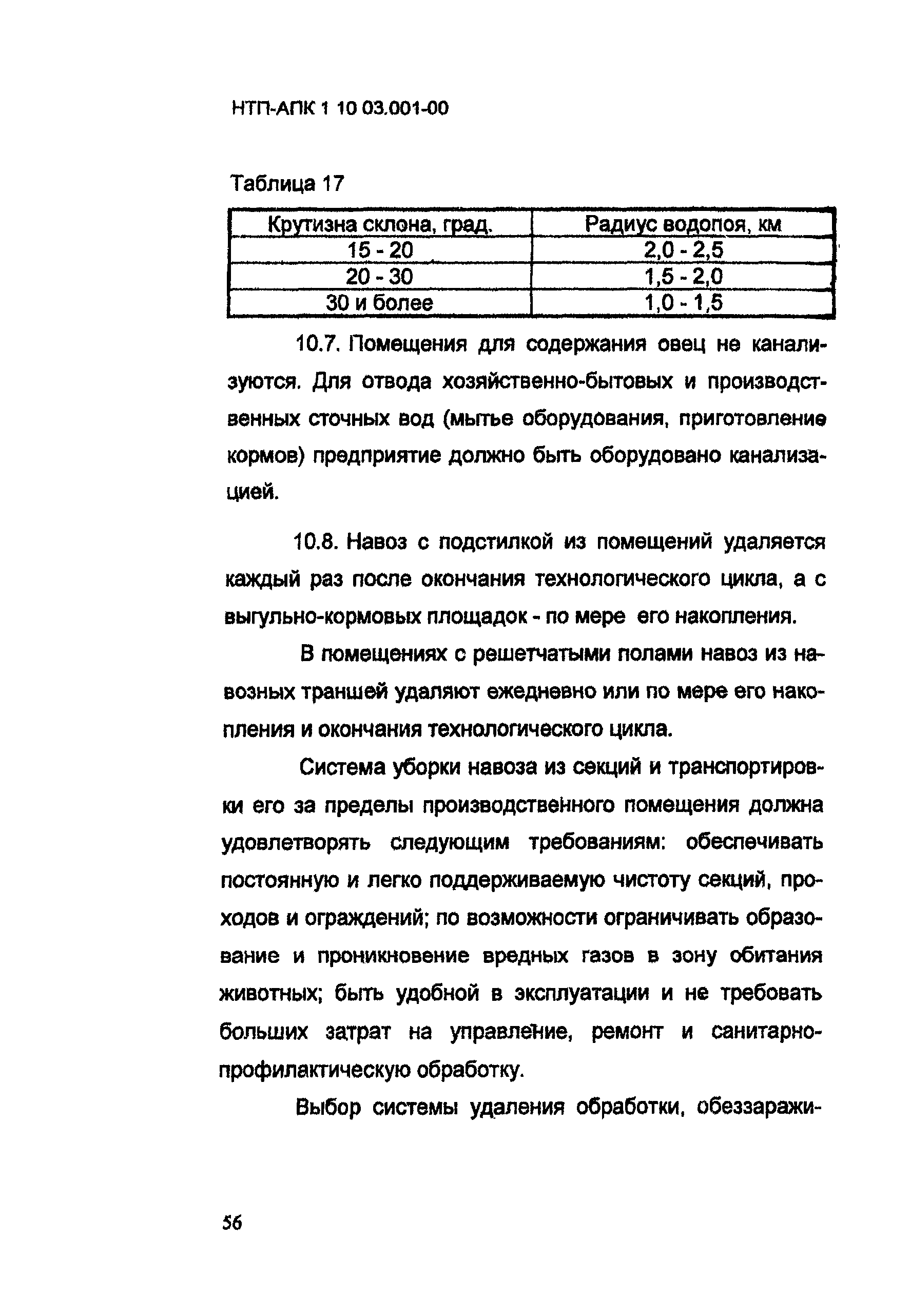 НТП-АПК 1.10.03.001-00