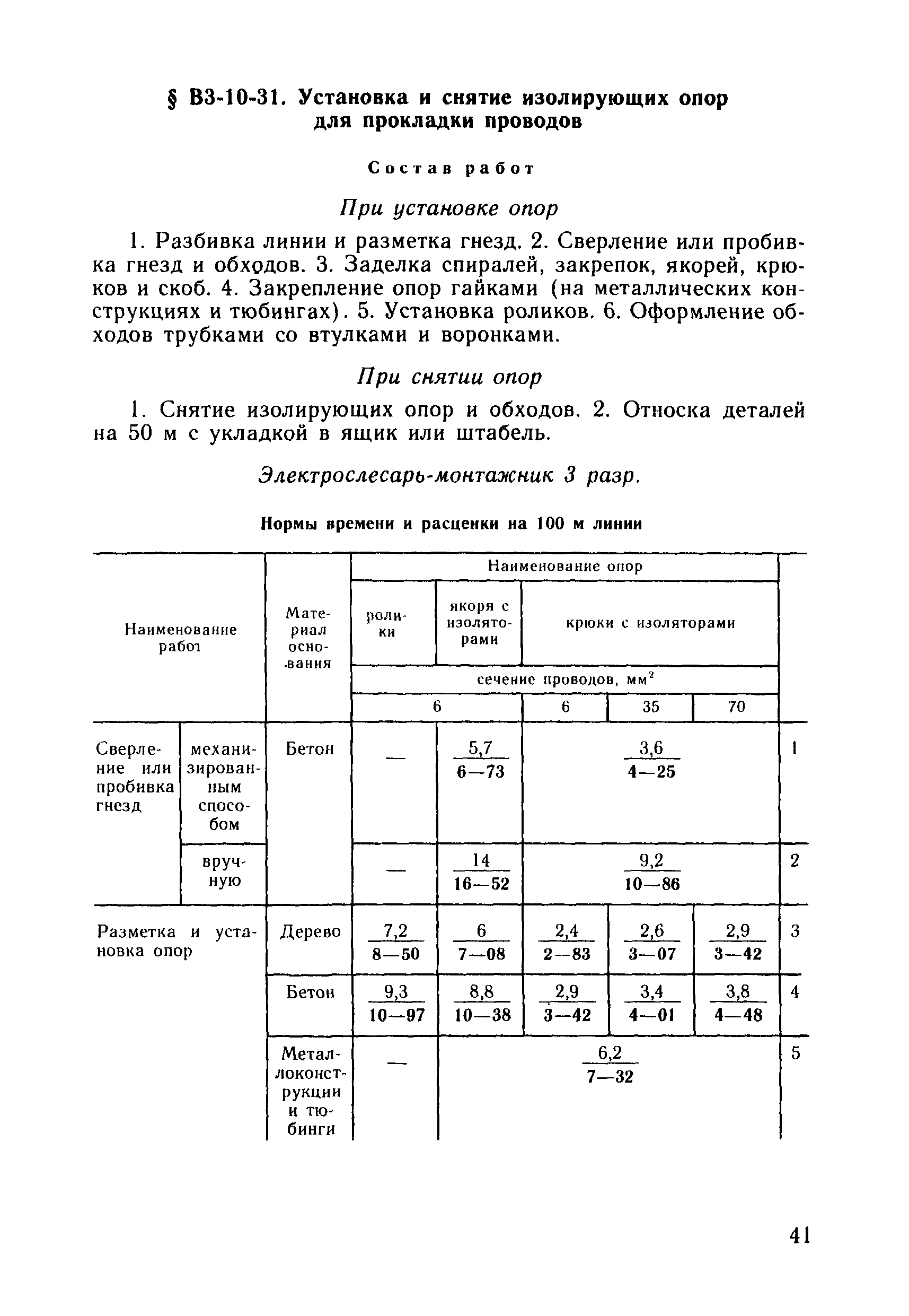 ВНиР В3-10