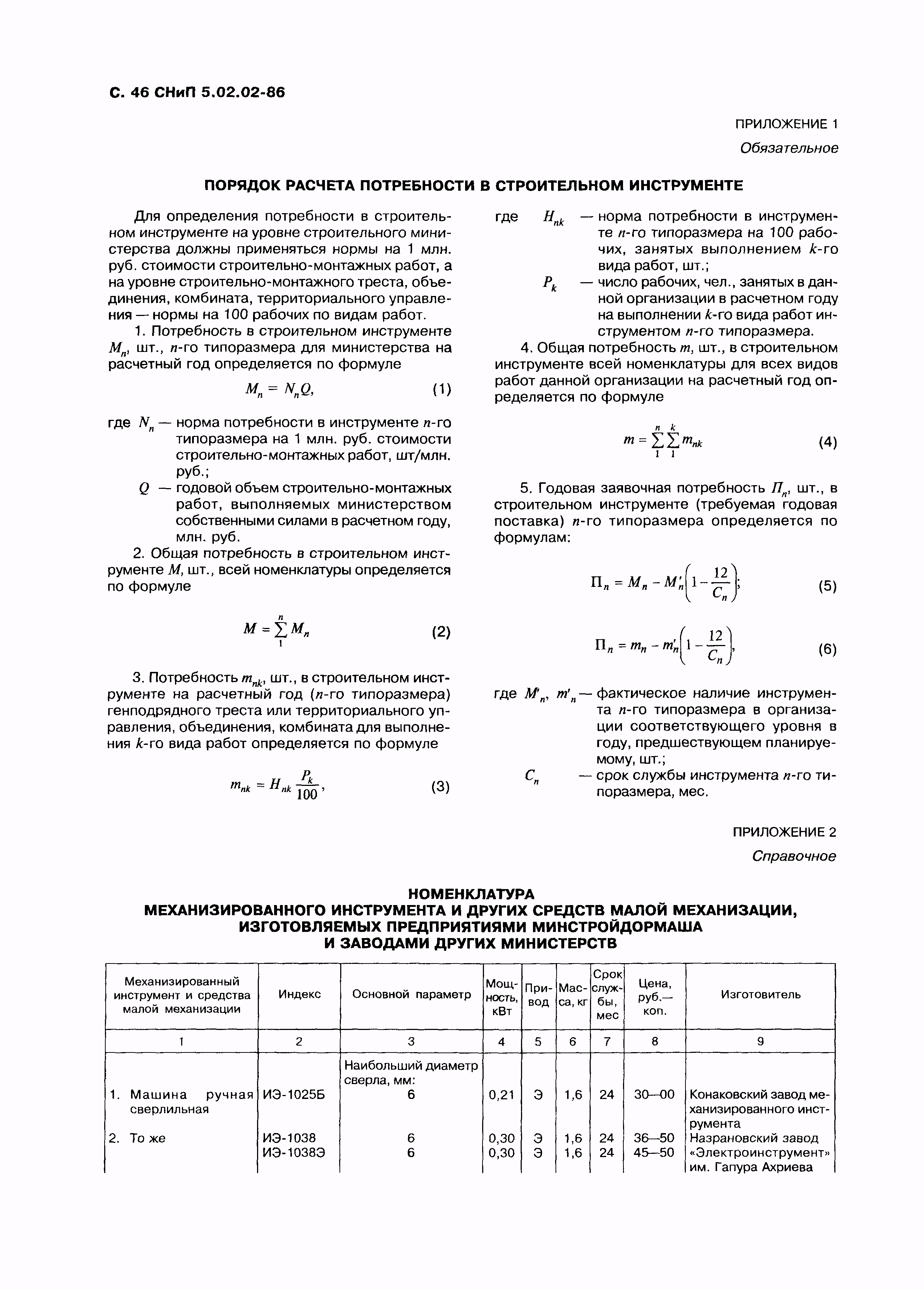 СНиП 5.02.02-86