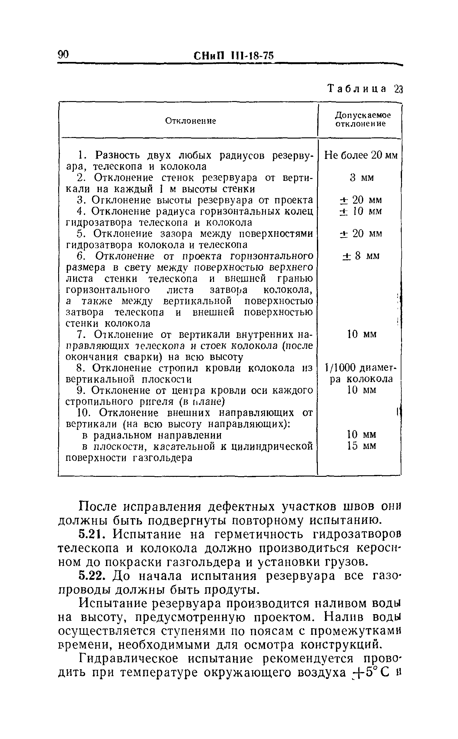 СНиП III-18-75