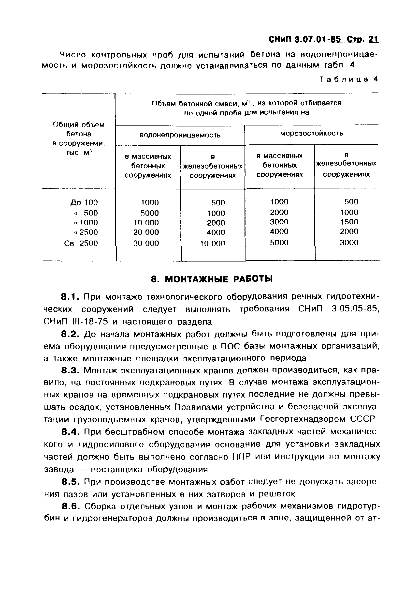 СНиП 3.07.01-85