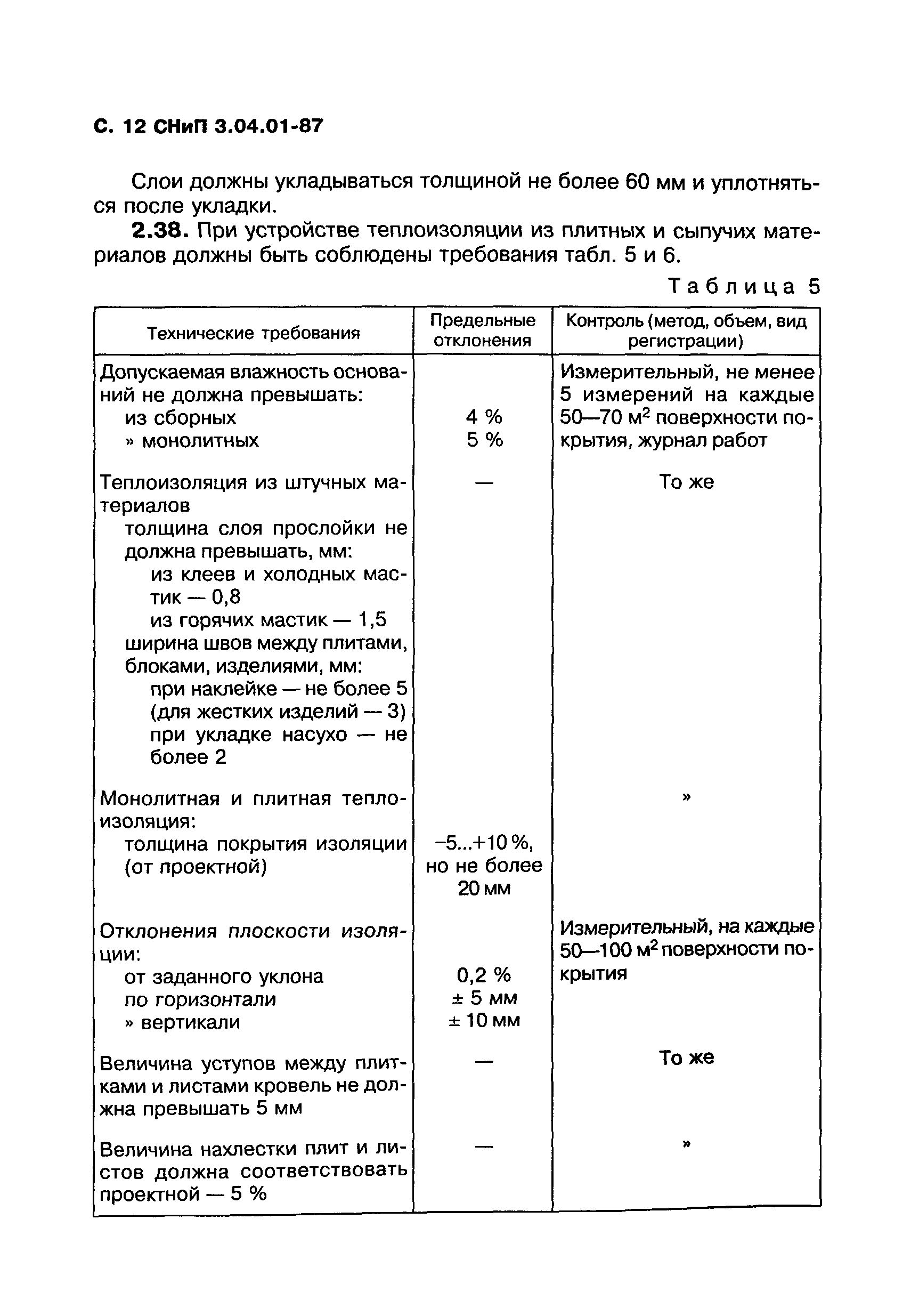 СНиП 3.04.01-87