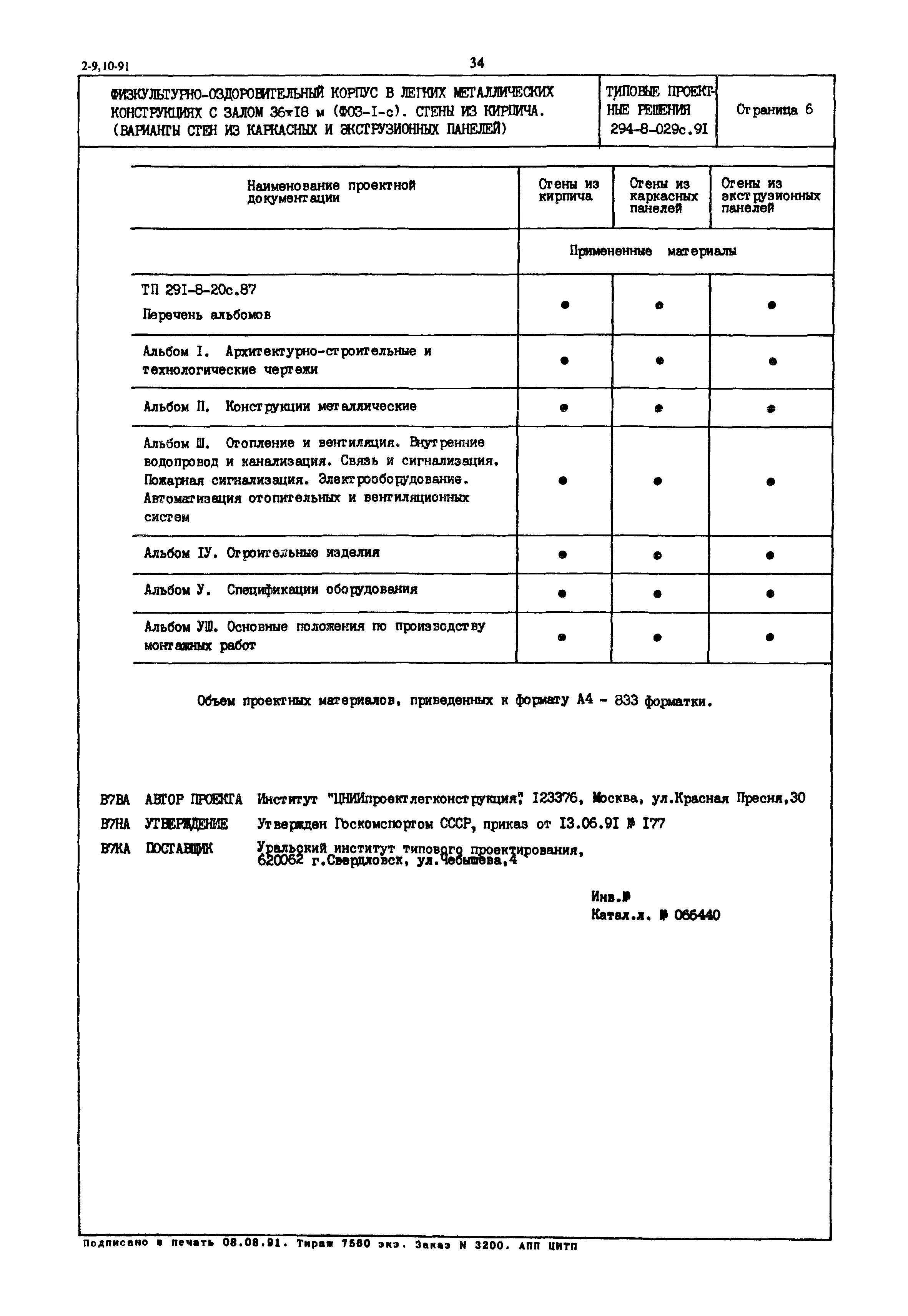 Типовые проектные решения 294-8-029с.91