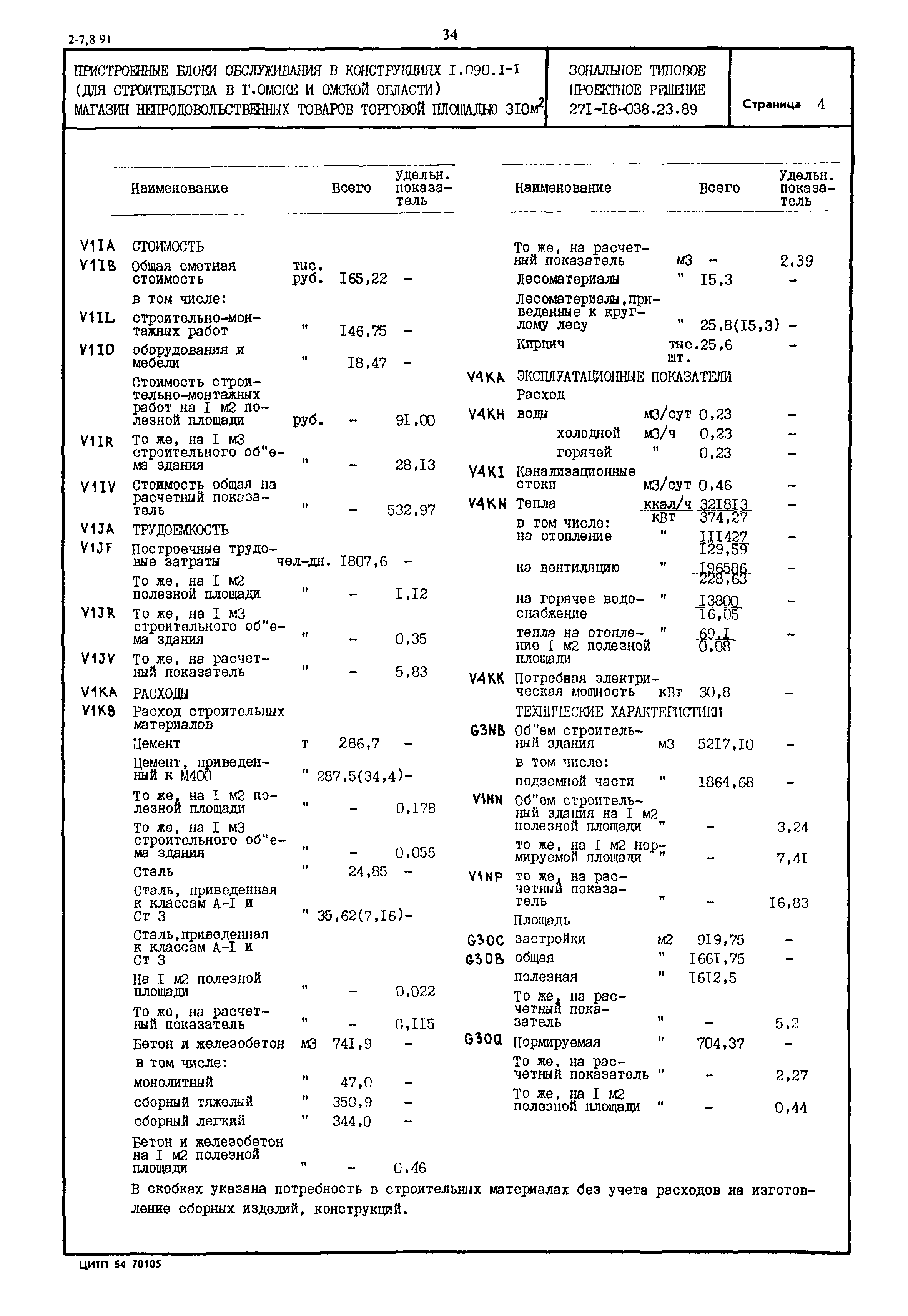 Типовые проектные решения 271-18-038.23.89