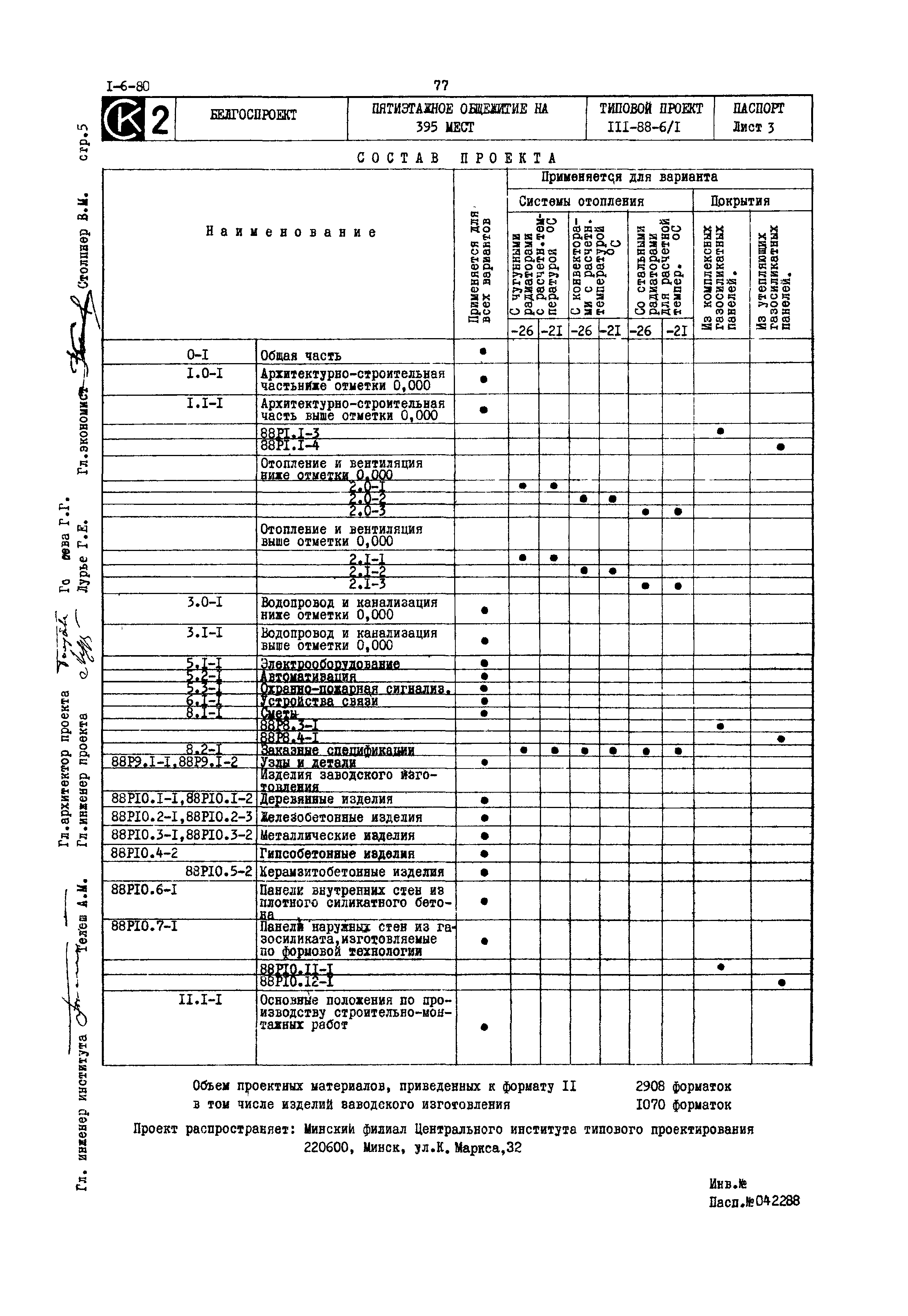 Типовой проект 111-88-6/1