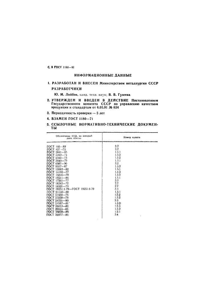 ГОСТ 1180-91