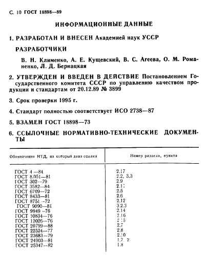 ГОСТ 18898-89