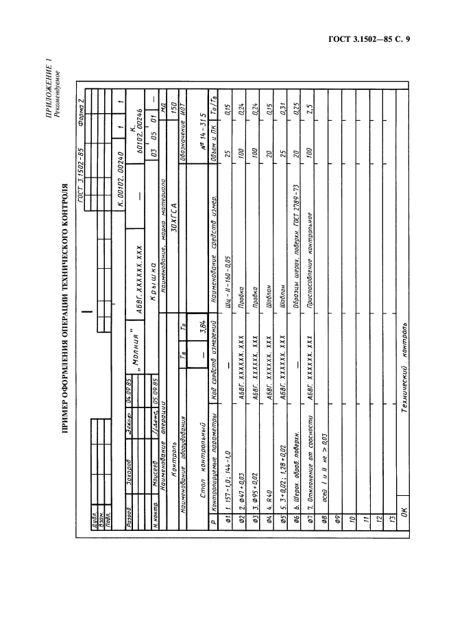 ГОСТ 3.1502-85