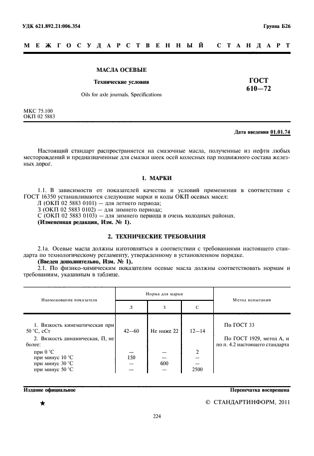 ГОСТ 610-72