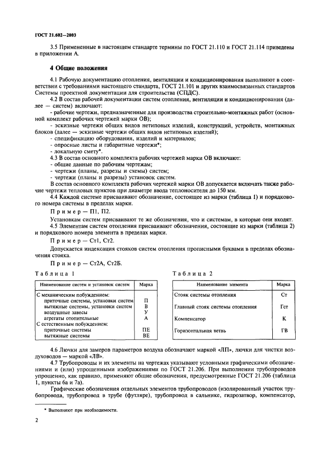 ГОСТ 21.602-2003