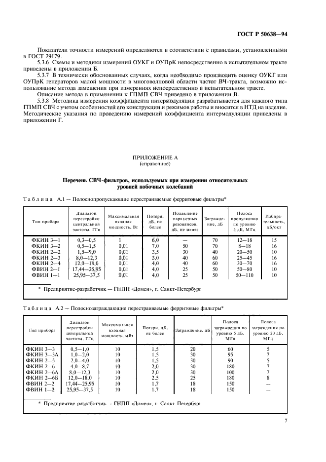 ГОСТ Р 50638-94