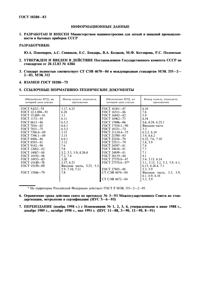 ГОСТ 10280-83