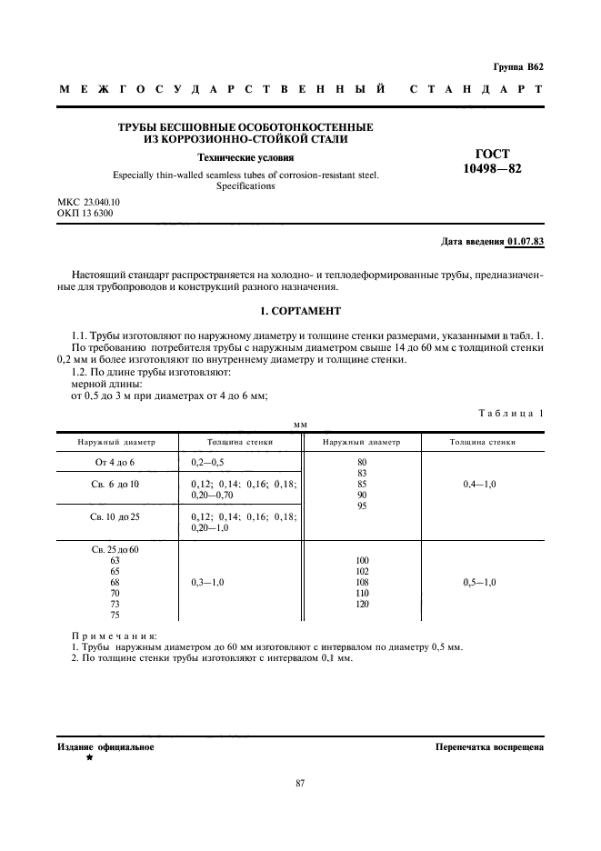 ГОСТ 10498-82