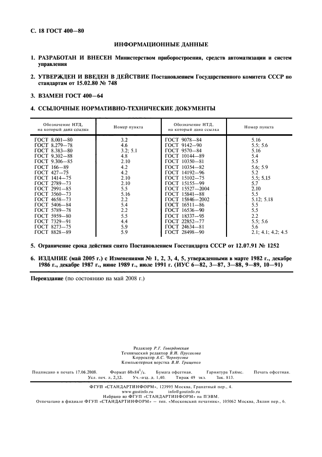 ГОСТ 400-80