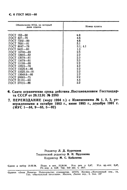 ГОСТ 9421-80