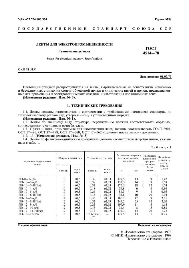 ГОСТ 4514-78