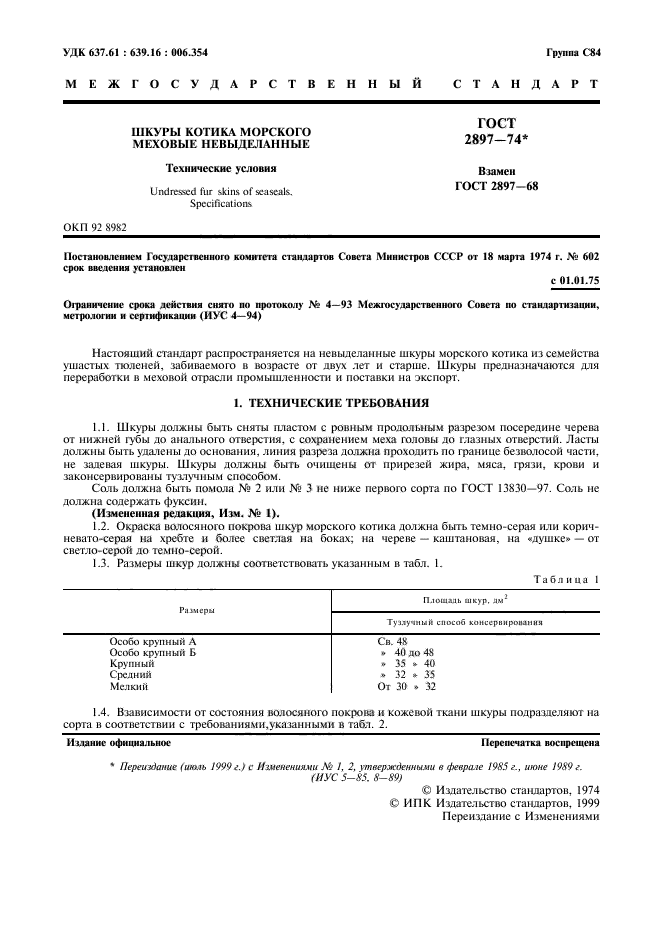 ГОСТ 2897-74