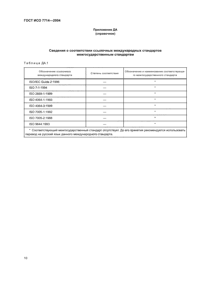 ГОСТ ИСО 7714-2004