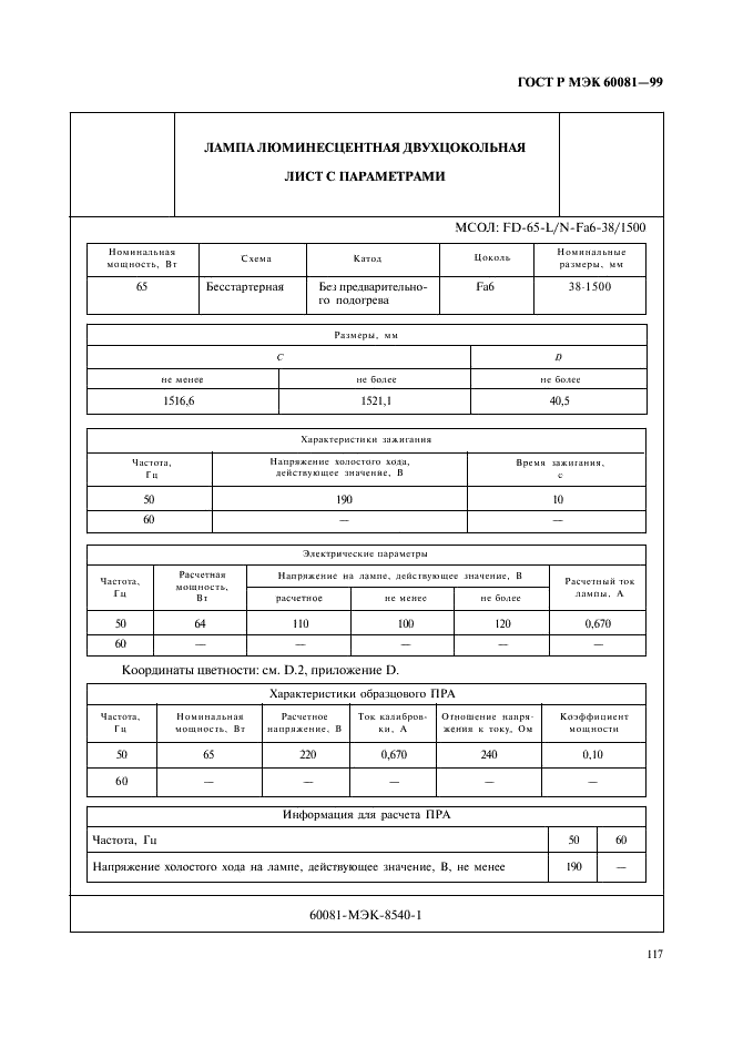 ГОСТ Р МЭК 60081-99