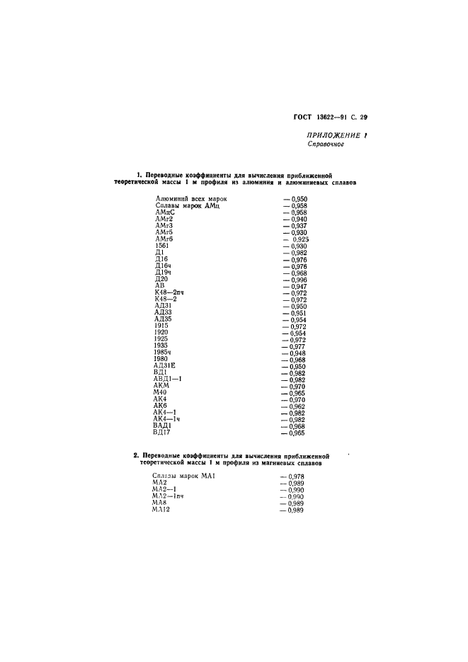 ГОСТ 13622-91