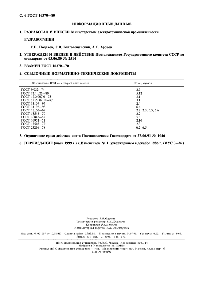 ГОСТ 16370-80