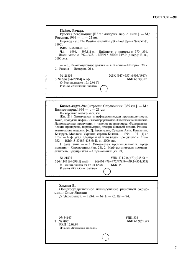 ГОСТ 7.51-98