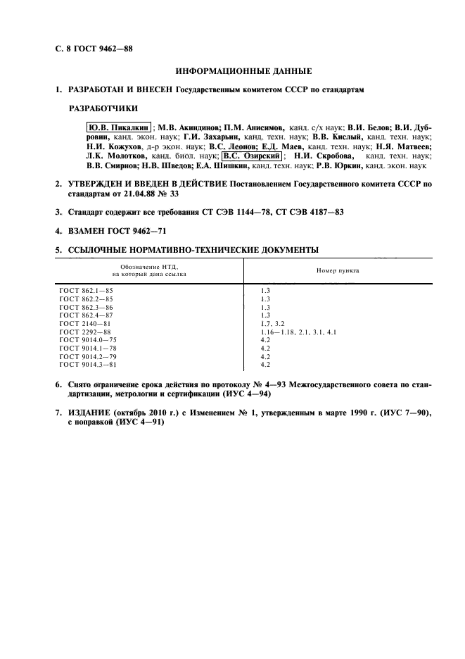 ГОСТ 9462-88