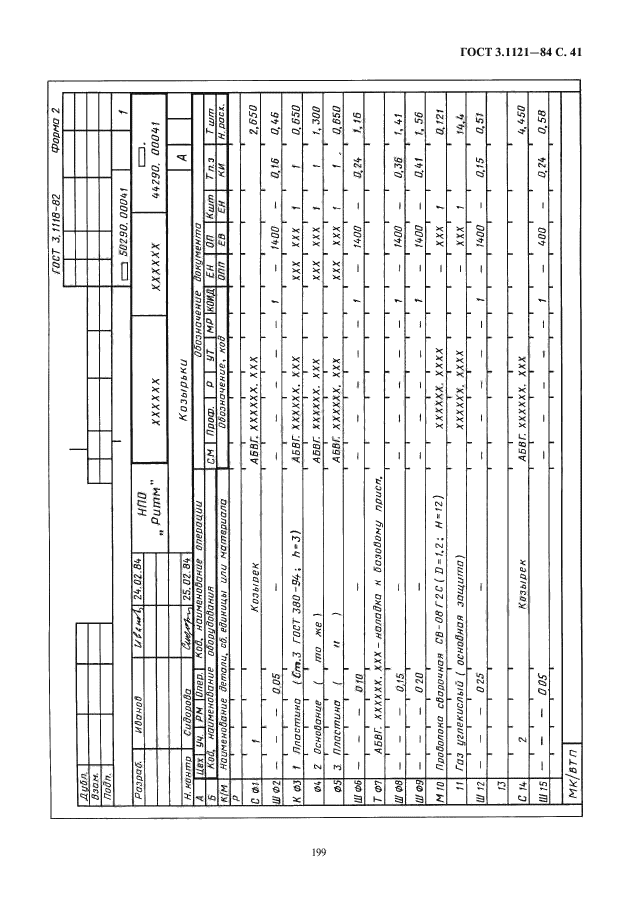 ГОСТ 3.1121-84