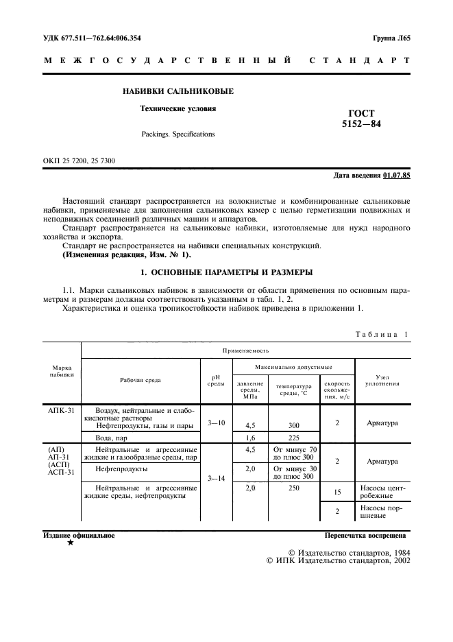 ГОСТ 5152-84